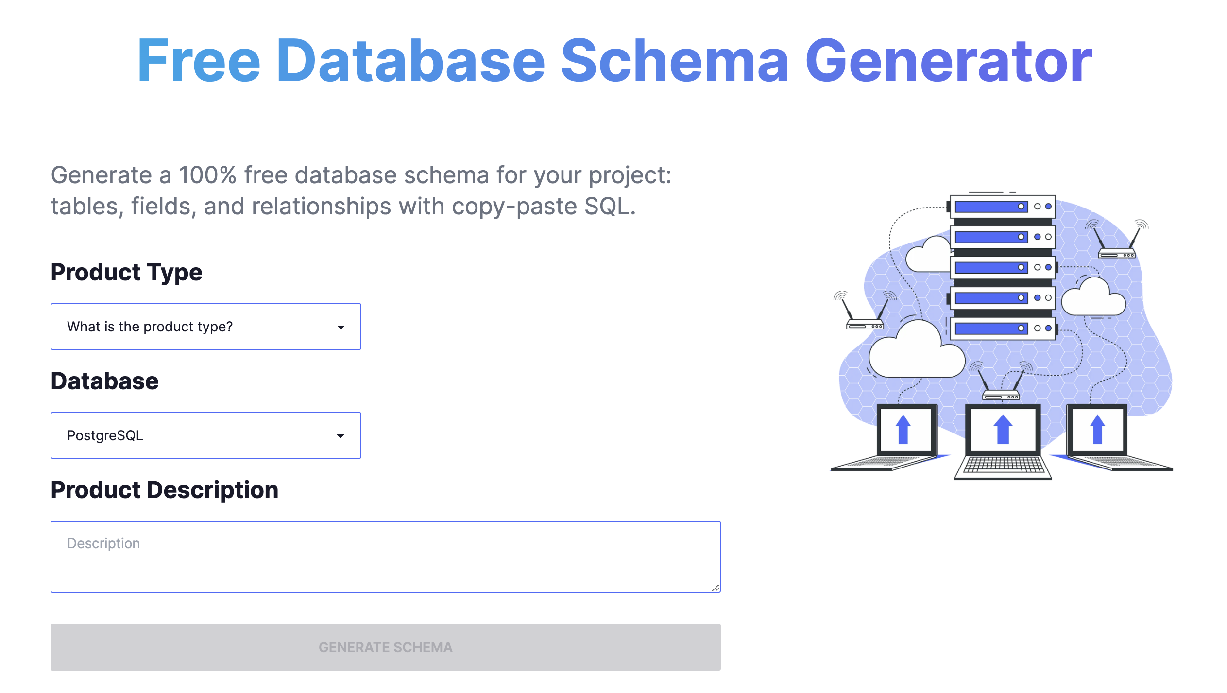 Free SQL Database Schema Generator