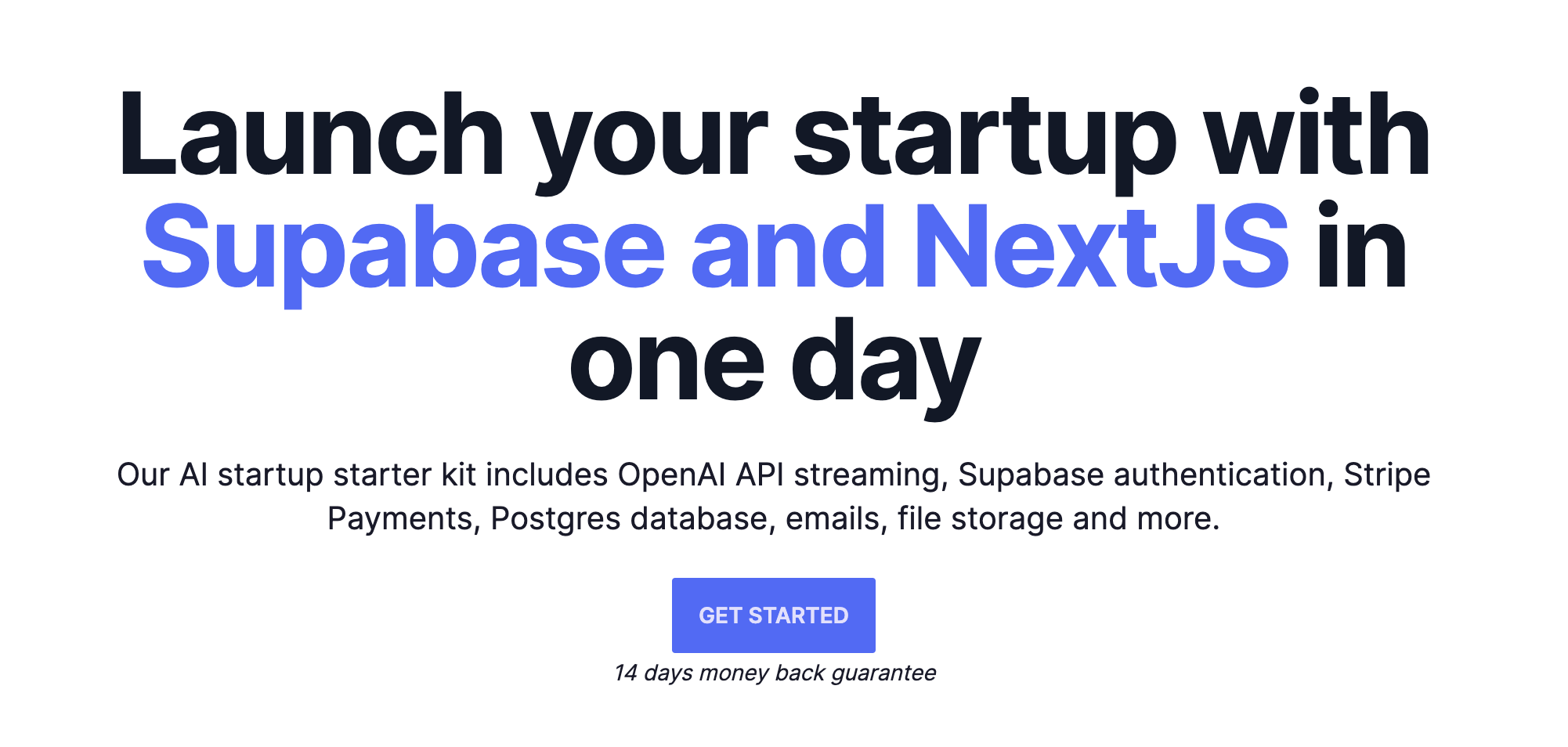 SupaLaunch — Supabase NextJS Starter Kit