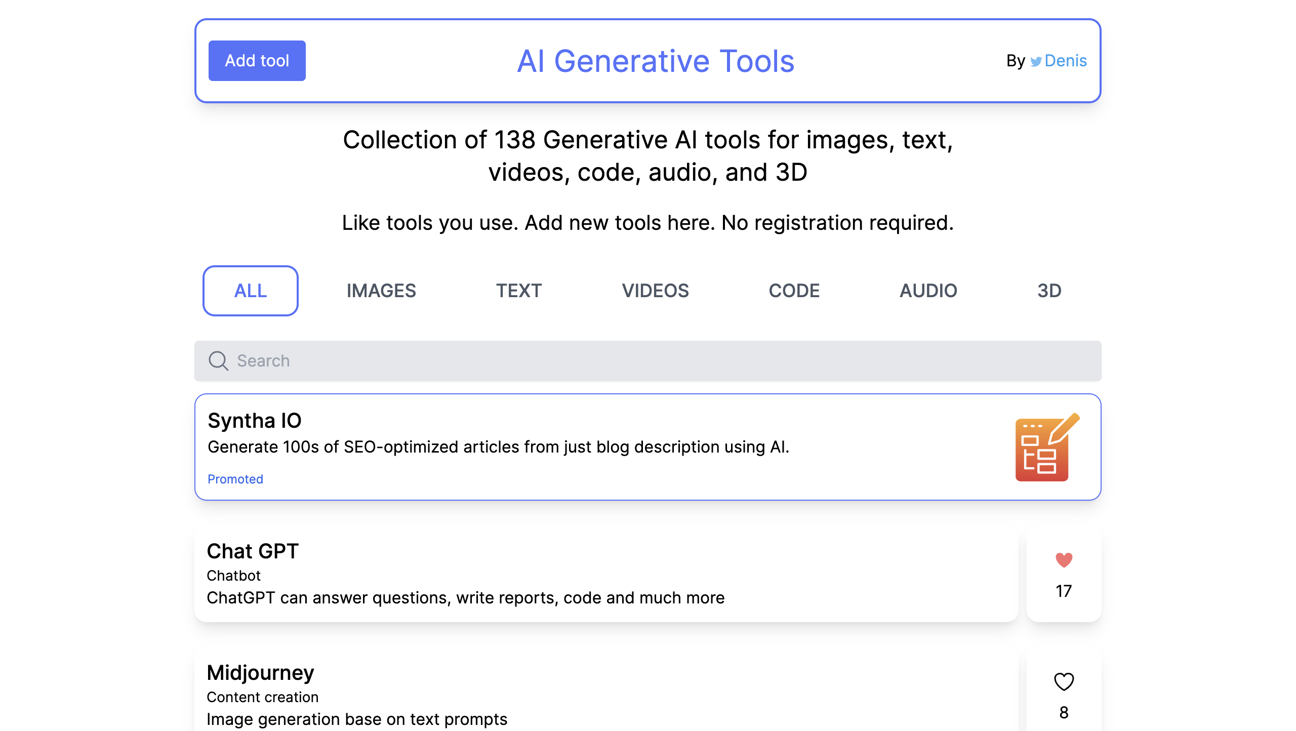 AI Generative Tools